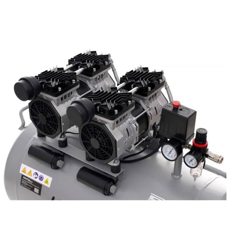 Compresor fara ulei, Kraft&Dele, KD1398, 100 l, 2 x 1500 W