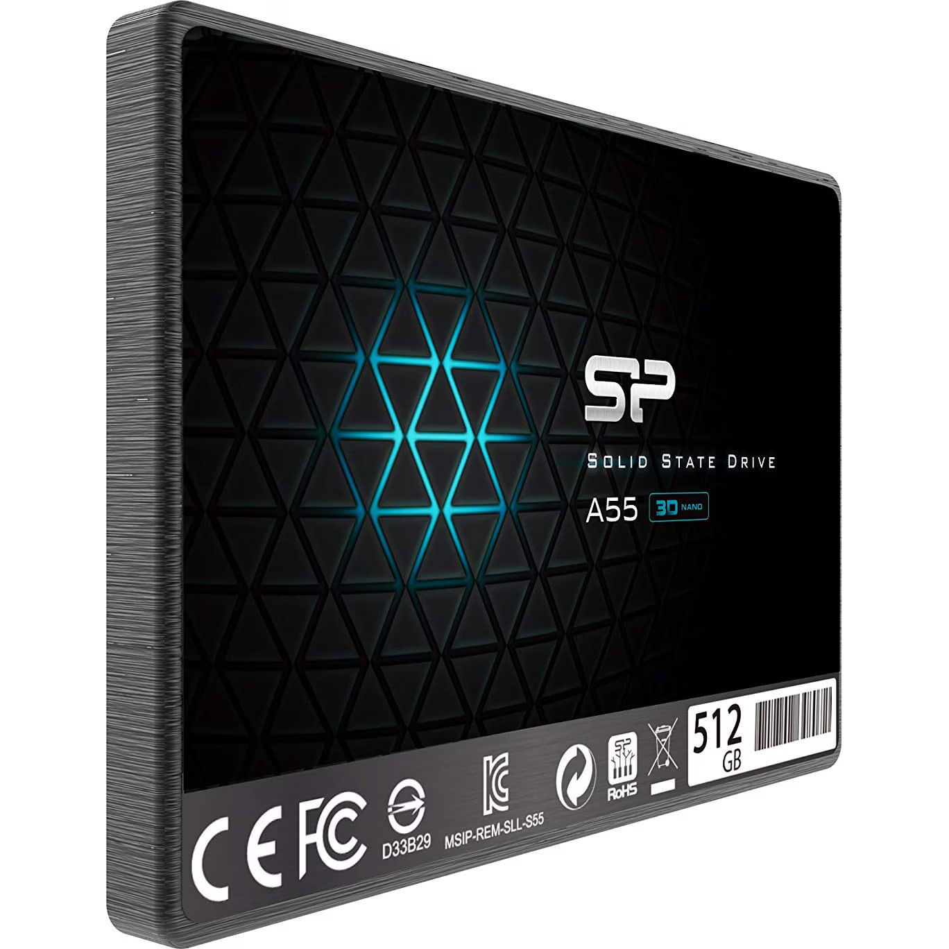 Solid State Drive (SSD) Silicon Power A55, 512GB, 2.5", 7mm, SATA III