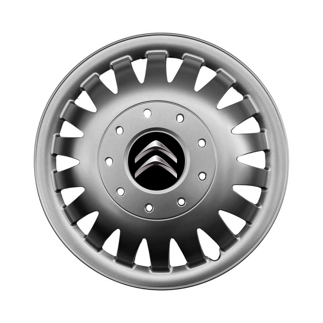 Set 4 capace roti 16 inchi (R16) bombate compatibile Citroen JUMPER, model 410