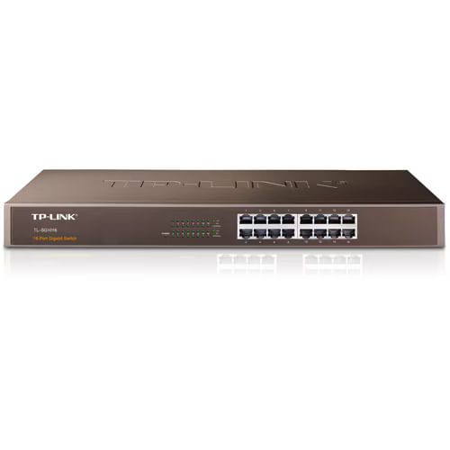 Switch TP-LINK TL-SG1016, 16 x 10/100/1000Mbps, montabil in rack 1U