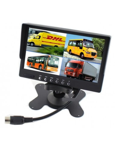 Display auto de 7″ cu 4 canale, 12V – 24V, D710 cu telecomanda