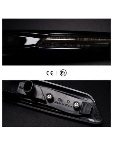 Set 2 Semnalizari Negre Aripa LED Dinamice secventiale cu sticla fumurie pentru BMW F10, F11, F07 fara facelift - imagine 8