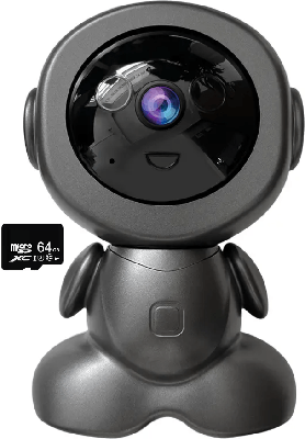 Baby Monitor/Camera Robot N2L Store®, HD 1080P, WiFi, IR Noapte, Bidirectional, Rotire 355°/75°, Card SD 64GB