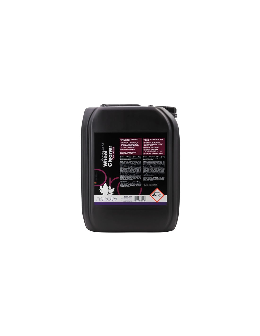 Solutie concentrata de curatat jante Nanolex Professional wheel cleaner Concentrate 5l
