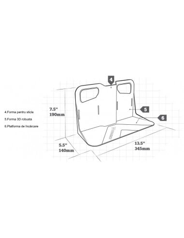 Set Organizator portbagaj pentru fixare bagaje 2buc si 4 curele Stayhold Gri - imagine 6