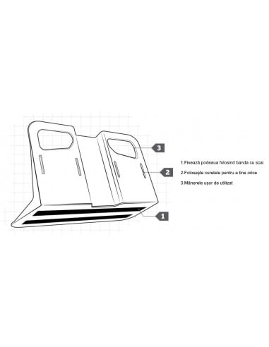 Set Organizator portbagaj pentru fixare bagaje 2buc si 4 curele Stayhold Gri - imagine 7