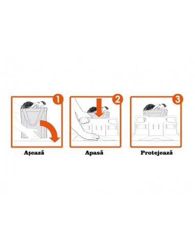 Set Organizator portbagaj pentru fixare bagaje 2buc si 4 curele Stayhold Gri - imagine 8