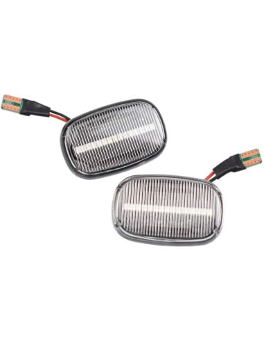 Set 2 Semnalizari Aripa LED dinamice secventiale cu sticla clara pentru Toyota Hilux, Avensis, Corolla, Yaris, Verso