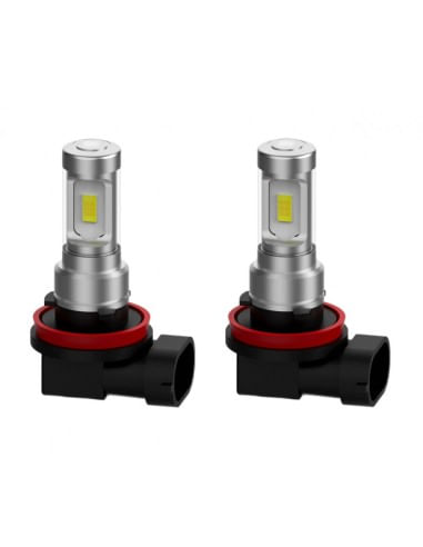 Set 2 leduri H11, H8, H9, Canbus, 6000k, 80W, luminozitate 2000 Lm, 12V-24V