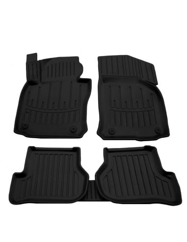 Set covorase auto din cauciuc tip tavita Skoda Octavia II (A5) (2004-2013)