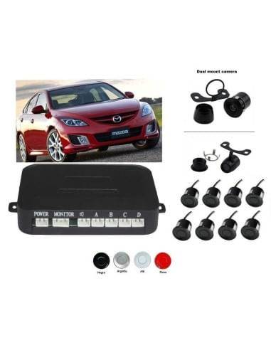 Senzori parcare fata spate cu camera video fata si camera video marsarier fara display S600-8