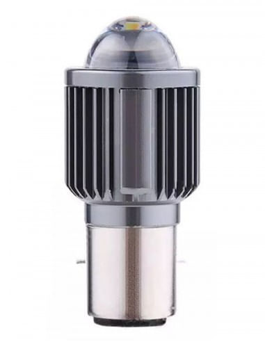 Bec LED BA20D (H6) pentru far moto, Atv, scuter, putere 15W, luminozitate 1200 Lm, 12V BA20D-15W - 1 | YEO