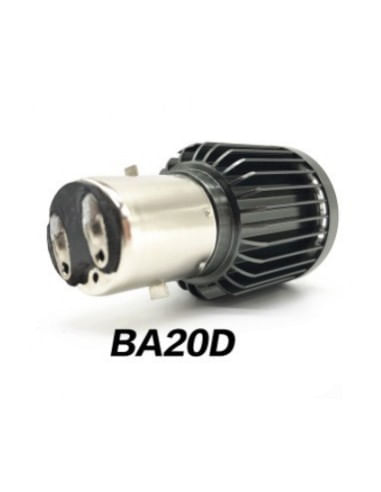 Bec LED BA20D (H6) pentru far moto, Atv, scuter, putere 15W, luminozitate 1200 Lm, 12V BA20D-15W - 4 | YEO