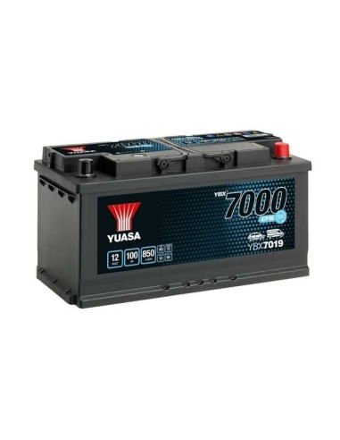 Baterie Auto, Yuasa 7000 EFB 100Ah 850A cu Strat-Stop, 353x175x190mm