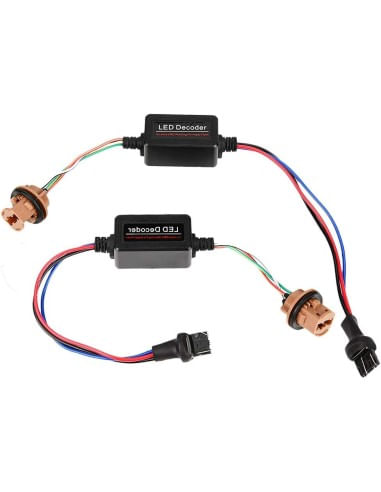 Set 2 x Anulatoare de eroare / decodoare LED W21W/5W T20 cu doua filamente