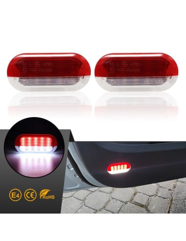 Set 2 Lampi Led Portiere VW Golf, Beetle, Bora, Jetta, Polo, Sharan, Touran, Skoda Octavia, Seat Leon, Toledo, Alhambra - imagine 2