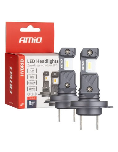Set 2 leduri auto H7, H18 Canbus, 60W, 5600 Lm, 6000k, 12V