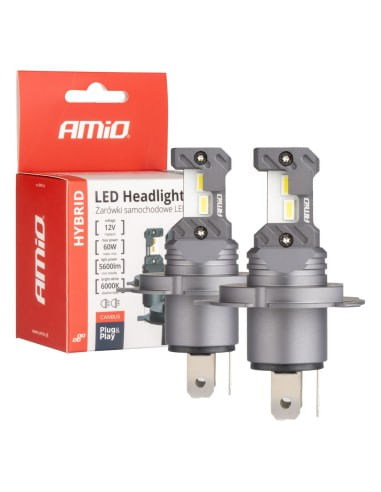 Set 2 leduri auto H4, H19 Canbus, 60W, 5600 Lm, 12V