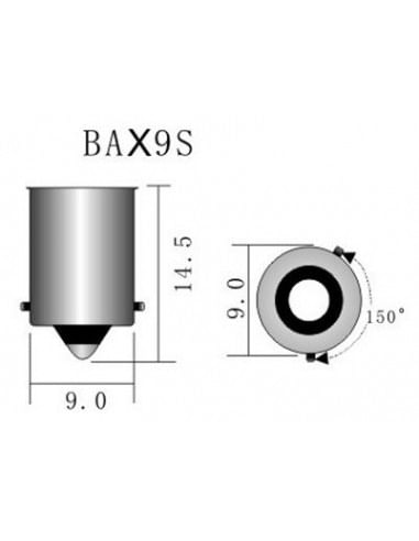 Led auto H6W, BAX9S cu 5 leduri SMD - 1 | YEO