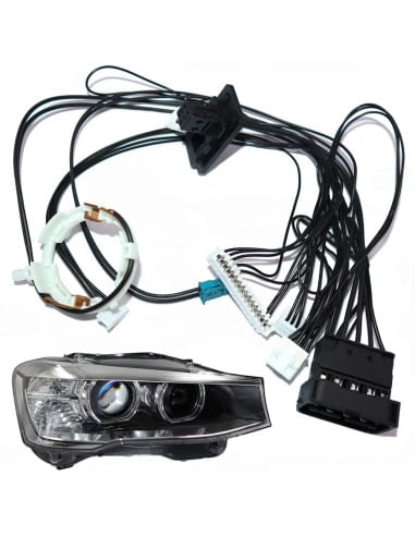 Cablaj far dreapta pentru BMW X3 F25 Facelift, X4 F26 2014-2017 Bi-Xenon fara adaptiv