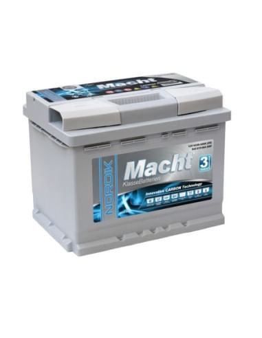 Baterie Auto, Macht NORDIK 12V 65Ah, 640 A, 242x175x190mm