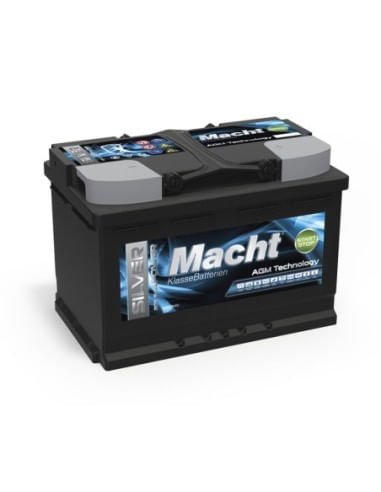 Baterie Auto, Macht SILVER AGM 80 Ah, 840 A, Start-Stop, 310X175X190mm