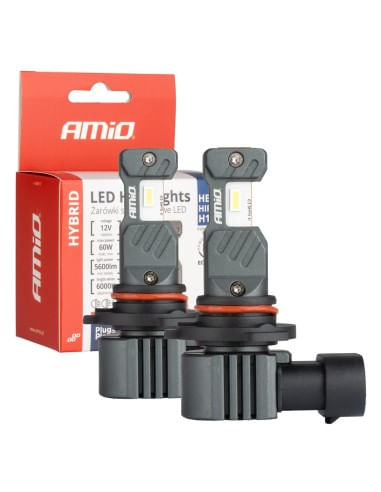 Set 2 leduri auto HB3, 9005, H10, HIR1, Canbus, 60W, 5600 Lm, 12V