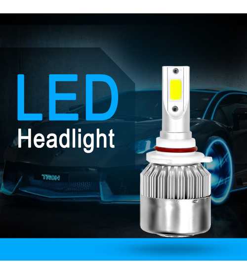 Becuri auto LED H4 – Set 2 becuri, 72W, 7600 lumeni, 6500K alb rece - imagine 3