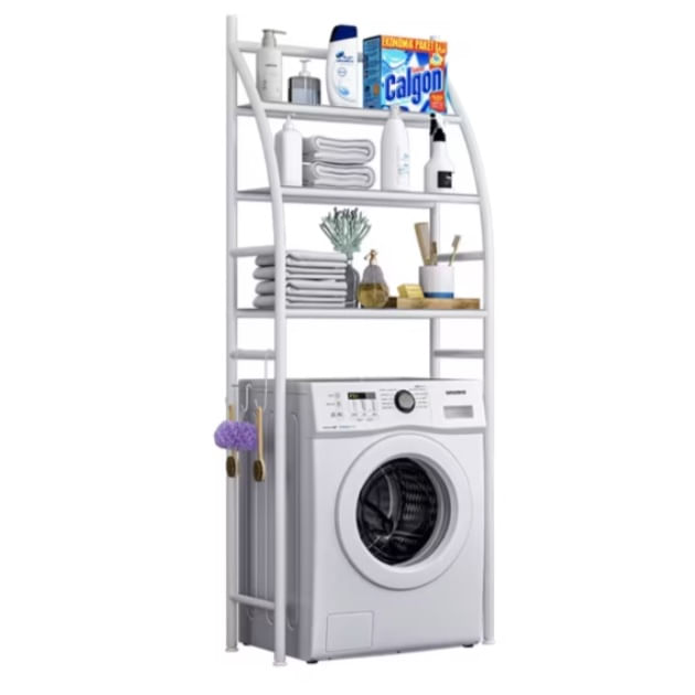 Raft depozitare peste masina de spalat, 3 polite