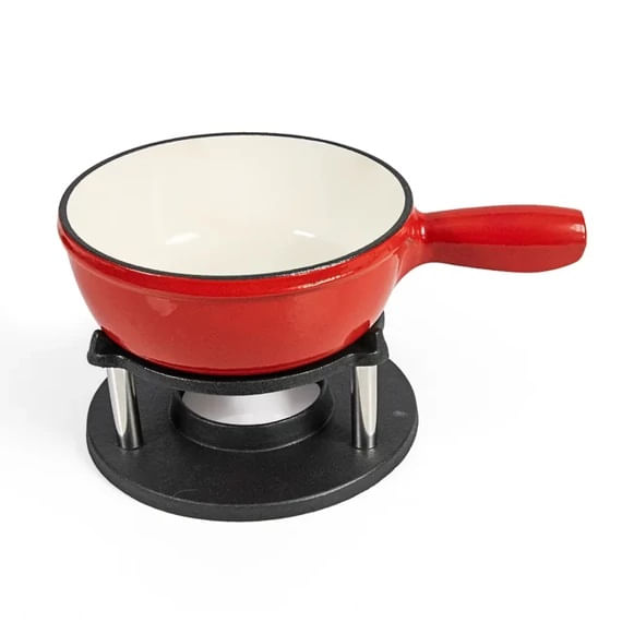 Oala emailata Fondue set 1,8 Litri Potrivit pentru Orice Tip de Plita — imaginea 2
