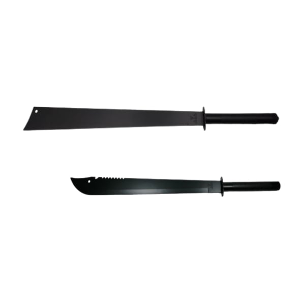Set doua sabii vanatoare DEPOX®, maner metal, 81 cm/50 cm, negru, teaca inclusa - imagine 7