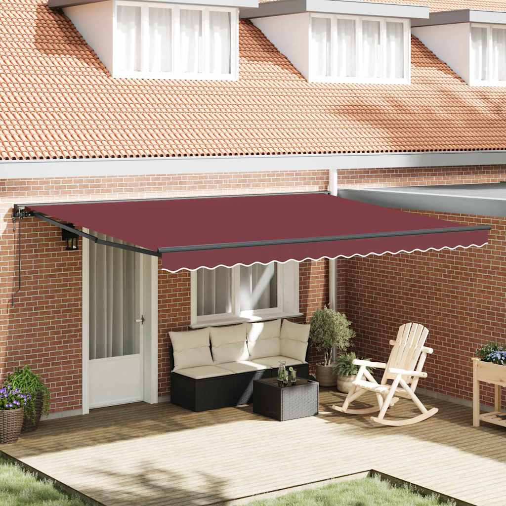 Cortina Retractabila Rosu Burgund 450x300 cm tesatura — imaginea 2