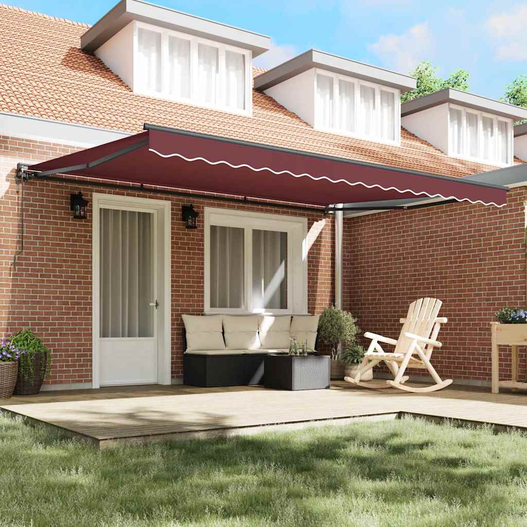 Cortina Retractabila Rosu Burgund 450x300 cm tesatura — imaginea 4