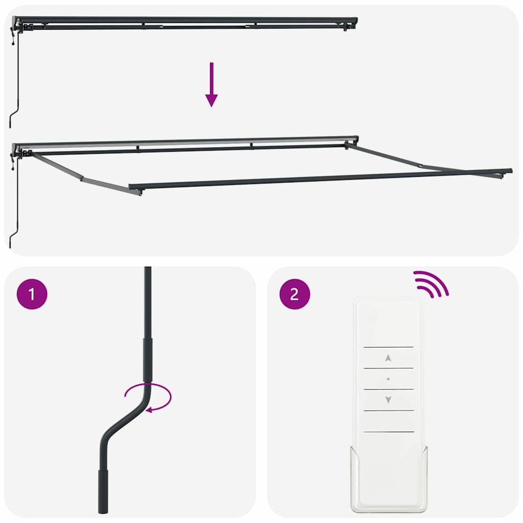 Cortina Retractabila Rosu Burgund 450x300 cm tesatura — imaginea 10