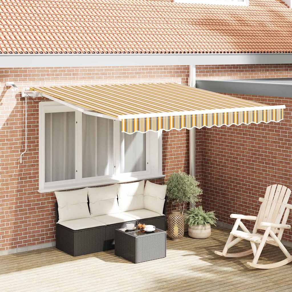 Cortina Retractabila Multicolour 300 x 250 cm Stofa si Metal — imaginea 2