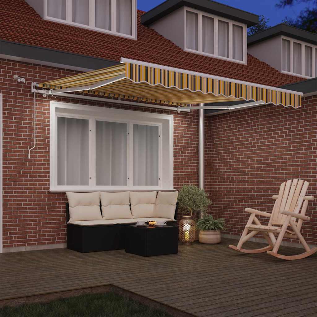 Cortina Retractabila Multicolour 300 x 250 cm Stofa si Metal — imaginea 4