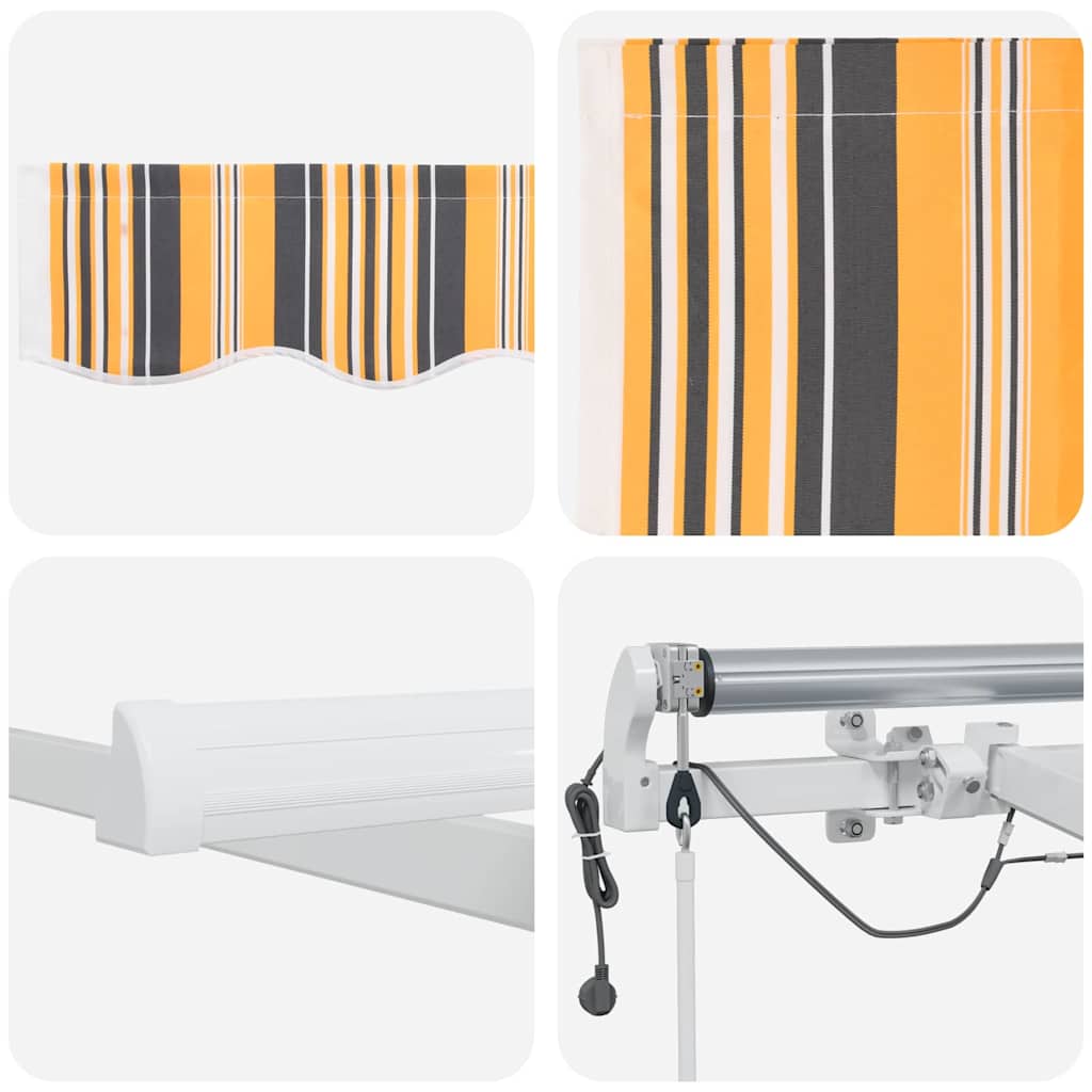 Cortina Retractabila Multicolour 300 x 250 cm Stofa si Metal — imaginea 11