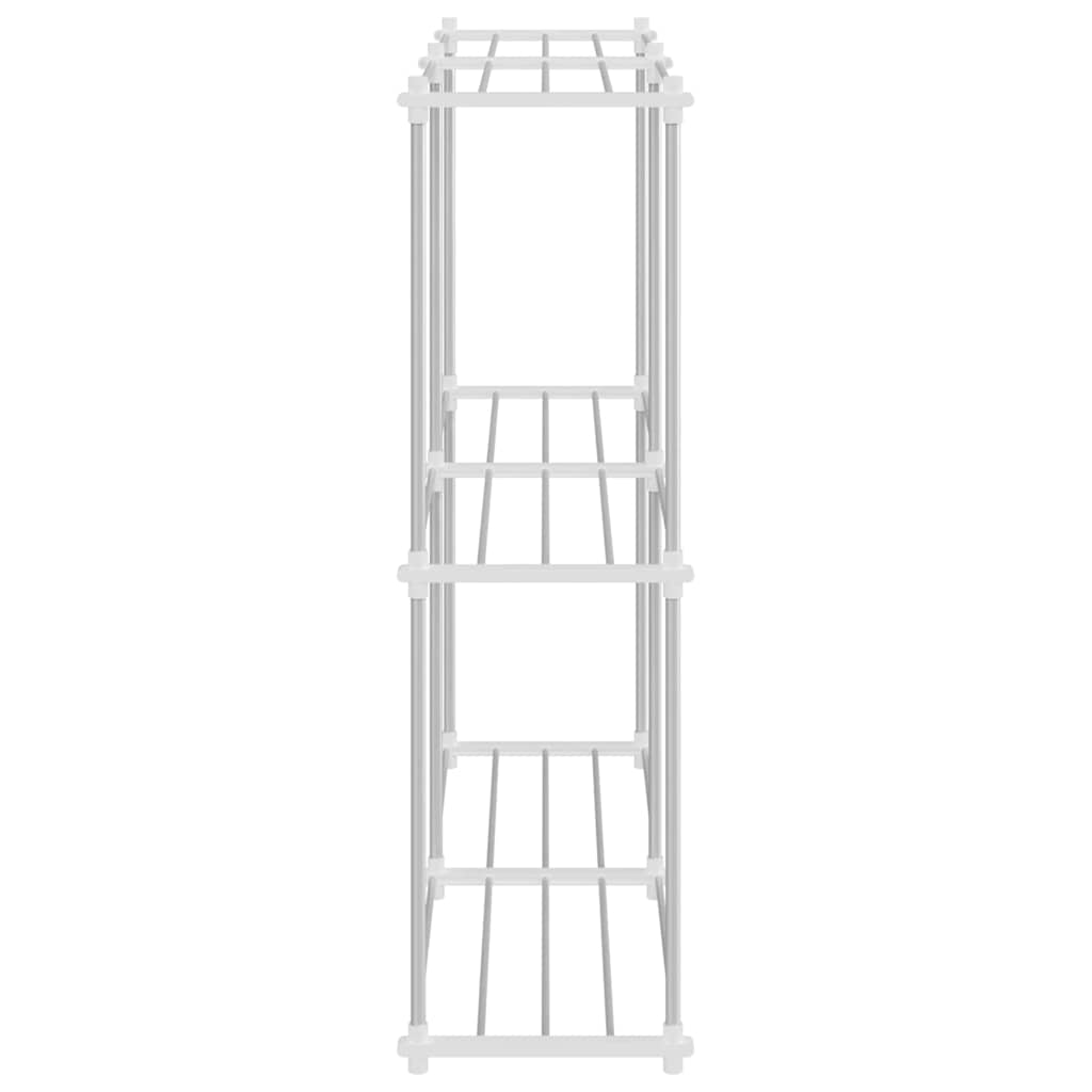 Raft de depozitare cu raft alb 43 x 27 x 90 cm Aluminiu — imaginea 6