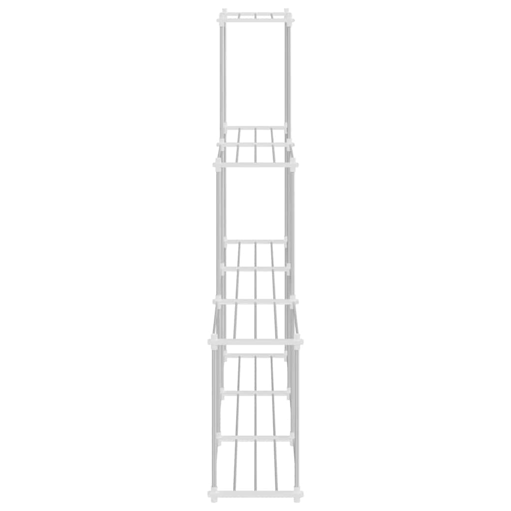 Raft de depozitare cu raft alb 43 x 27 x 90 cm Aluminiu — imaginea 6