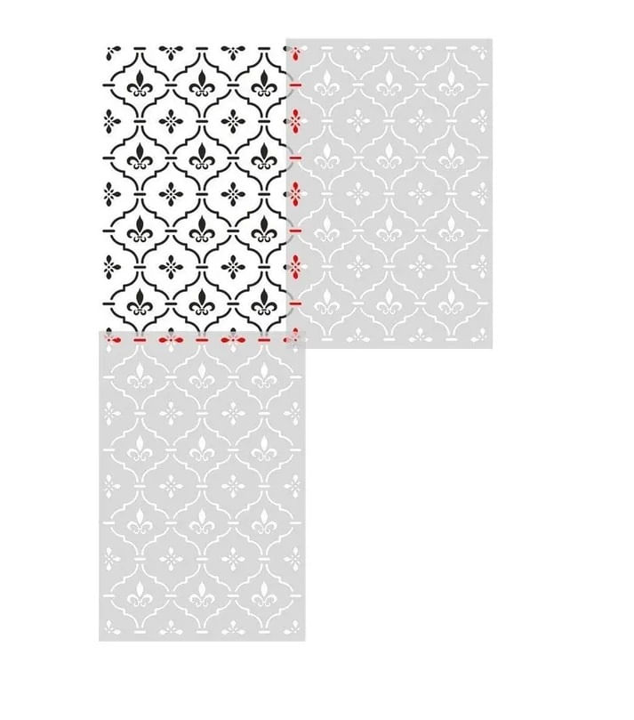 Sablon Perete vopsire, tencuiala model „Fundal”, 400 x600 mm MXSP7663