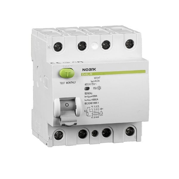 Intrerupator diferential 25A 4P, tip AC, 30mA, Noark