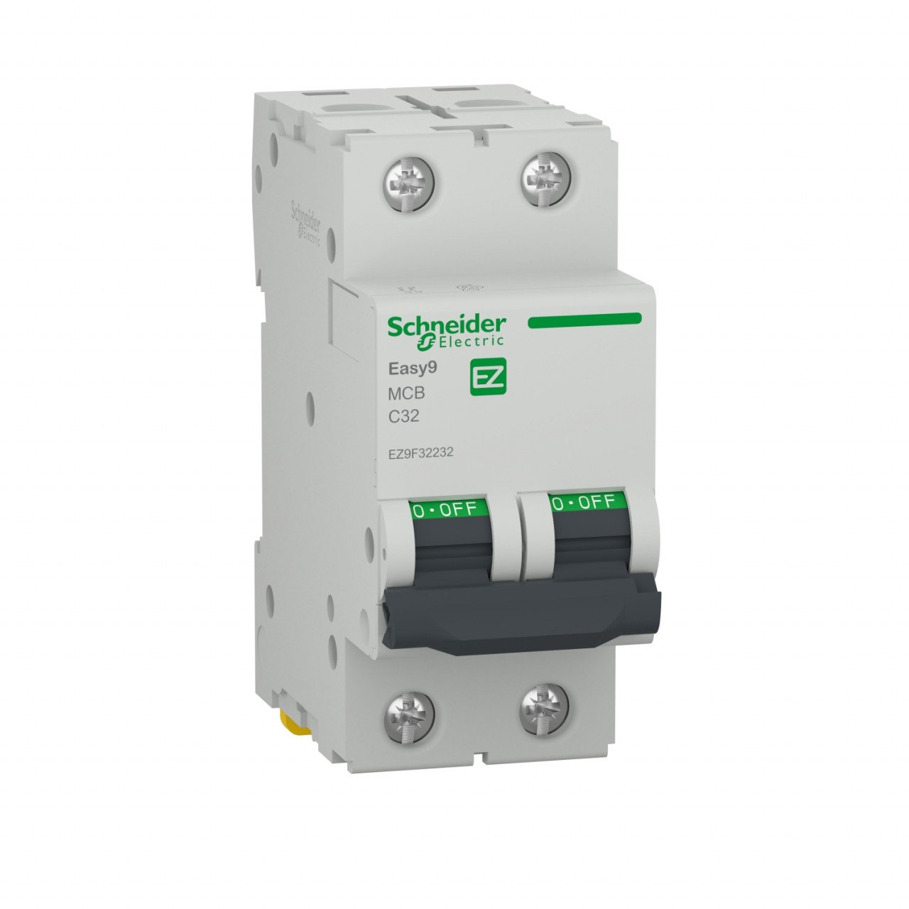 Siguranta automata 2P, 32A, curba de declansare C, capacitate de rupere 4.5kA, Schneider Easy9