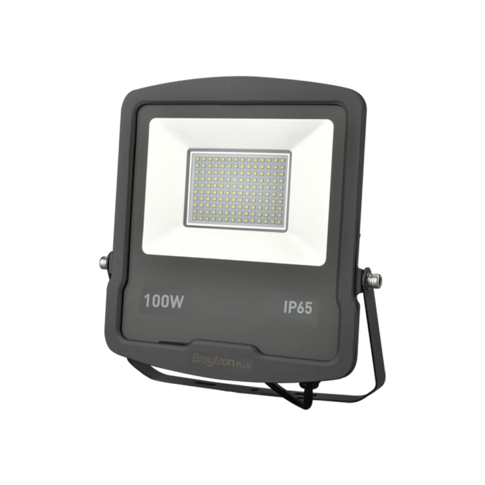 Proiector led 100W SMD, 8500lm, IP65, lumina calda 3000K, Gri, Braytron — imaginea 2