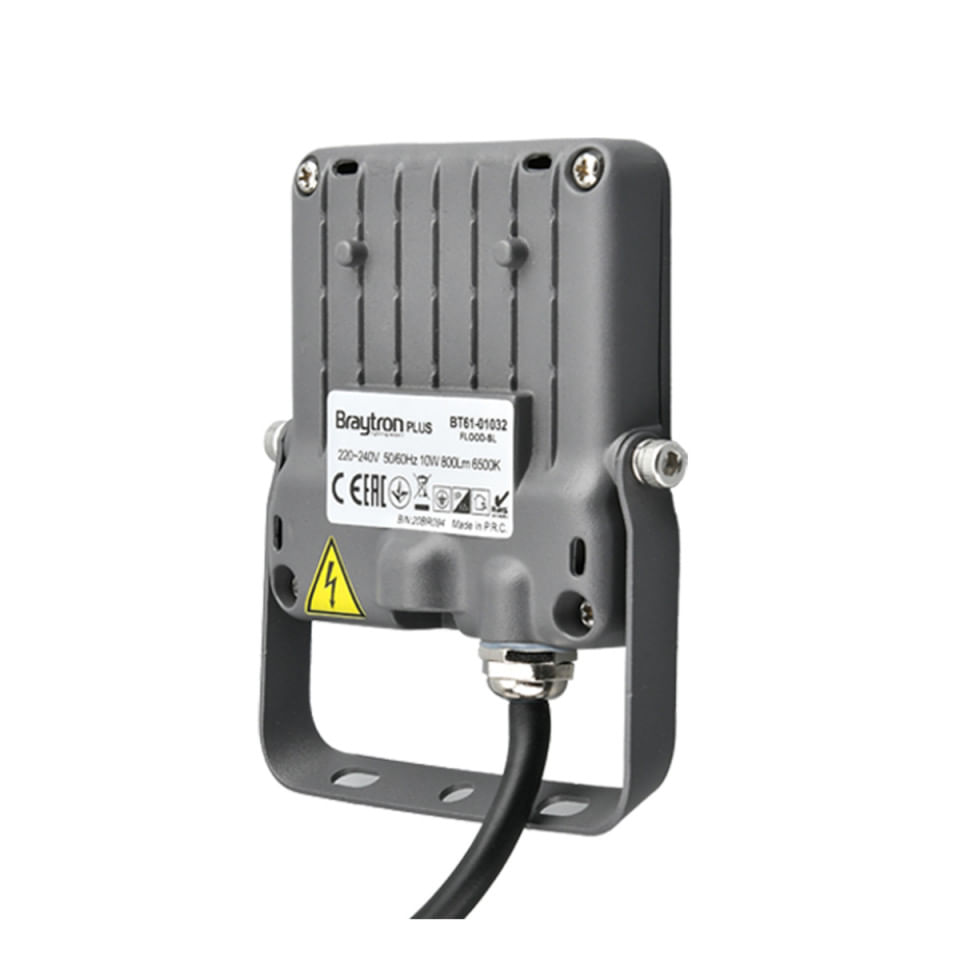 Proiector led 10W SMD, 800lm, IP65, lumina rece 6500K, Gri, Braytron — imaginea 2