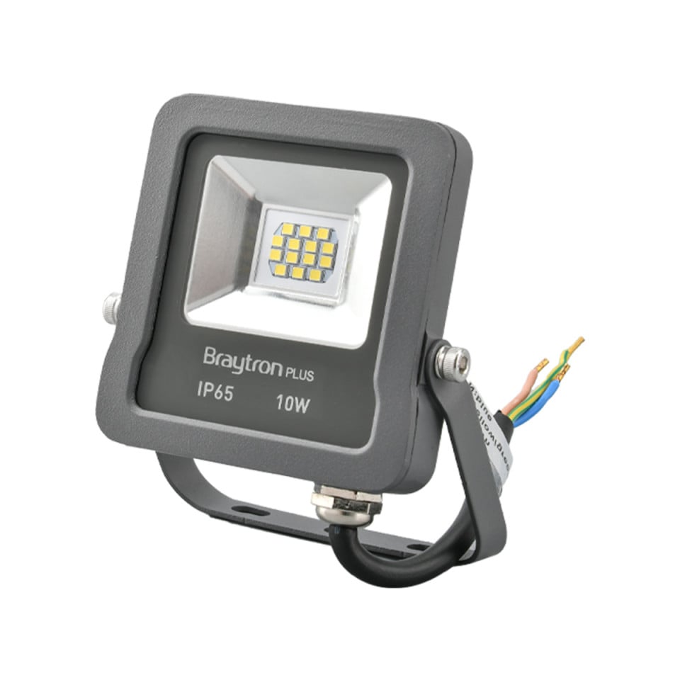 Proiector led 10W SMD, 800lm, IP65, lumina rece 6500K, Gri, Braytron — imaginea 3