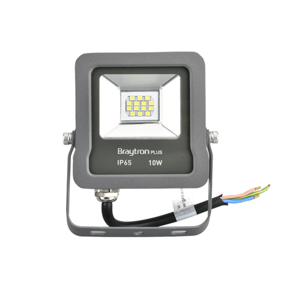 Proiector led 10W SMD, 800lm, IP65, lumina rece 6500K, Gri, Braytron — imaginea 4