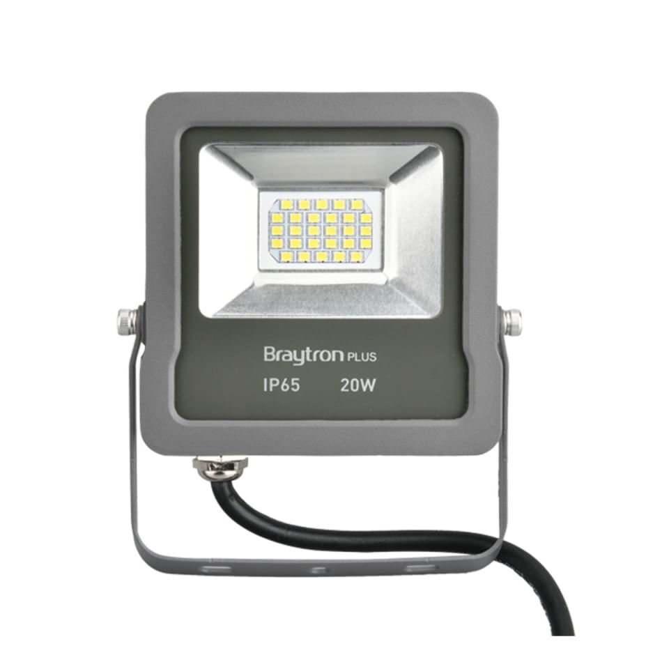Proiector led 20W SMD, 1700lm, IP65, lumina rece 6500K, Gri, Braytron — imaginea 2
