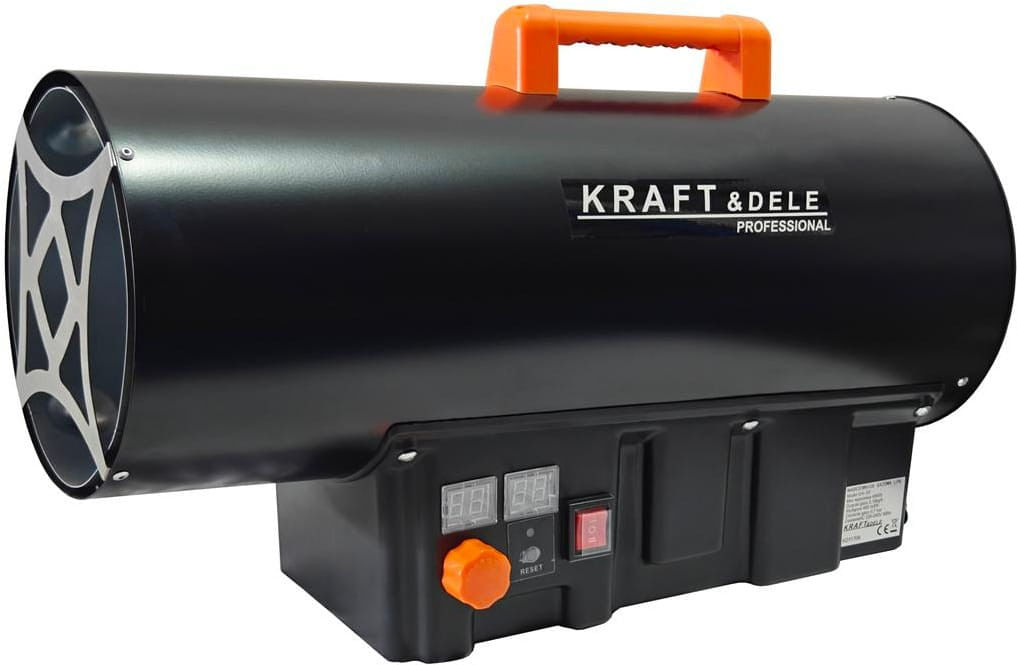 Tun pe gaz Kraft&Dele KD11706, 40kW, cu termostat si tambur prelungitor 20m (3x2.5mm) — imaginea 5