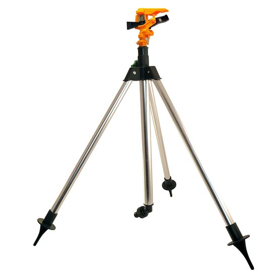 Aspersor pulsatoriu, plastic, cu trepied telescopic, 550-930 mm