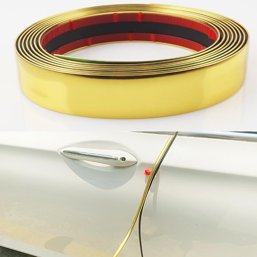 Rola Ornament autoadeziv, 10mm x 15m, culoare Crom GOLD